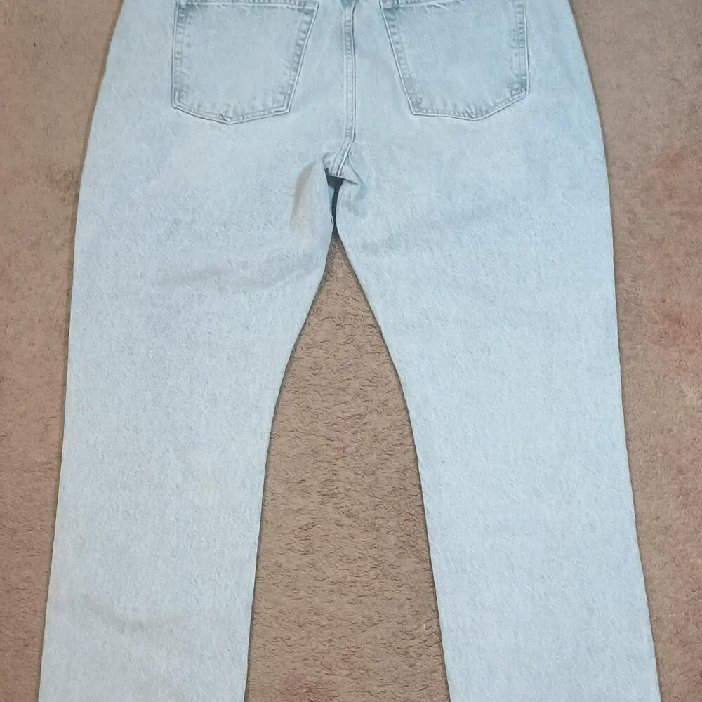Topshop Edition Womens Jeans Size 14 W36 L34 Vintage Wash High Waist Straight Bu - Picture 8 of 8